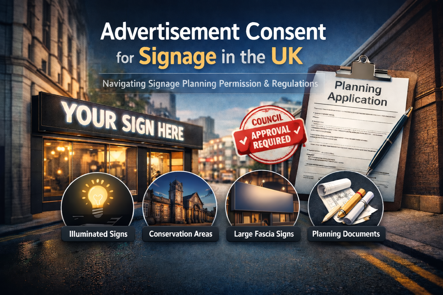 Advertisement Consent for Signage in the UK: How Signstar Helps Businesses Secure Planning Approval